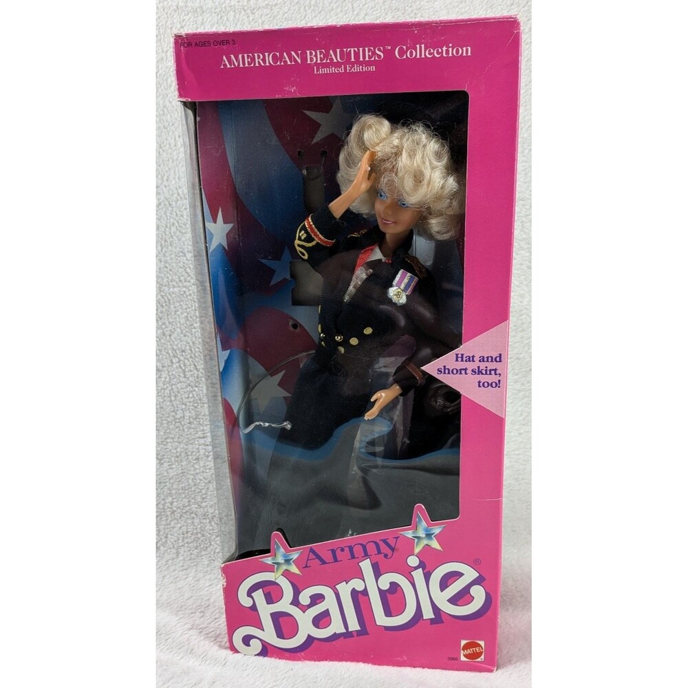 Barbie American Beauties Army Barbie Doll Limited Edition w/Outfit 3966